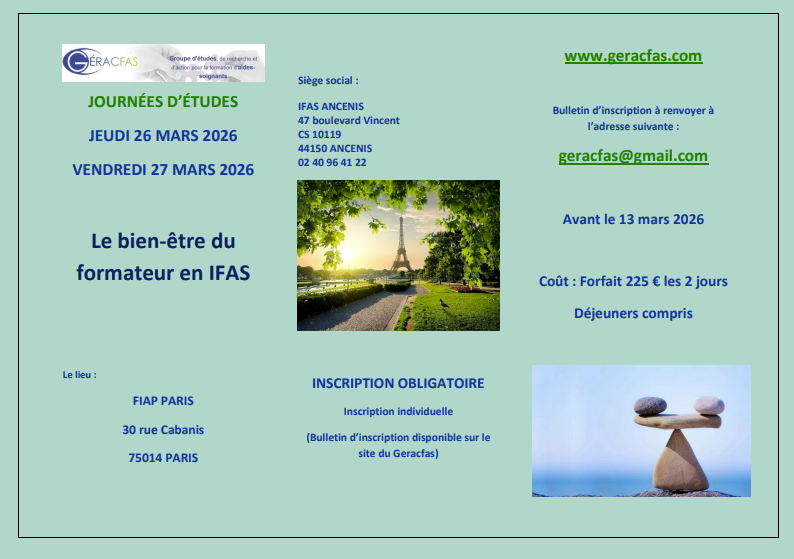 Programme des journées D'études 2026