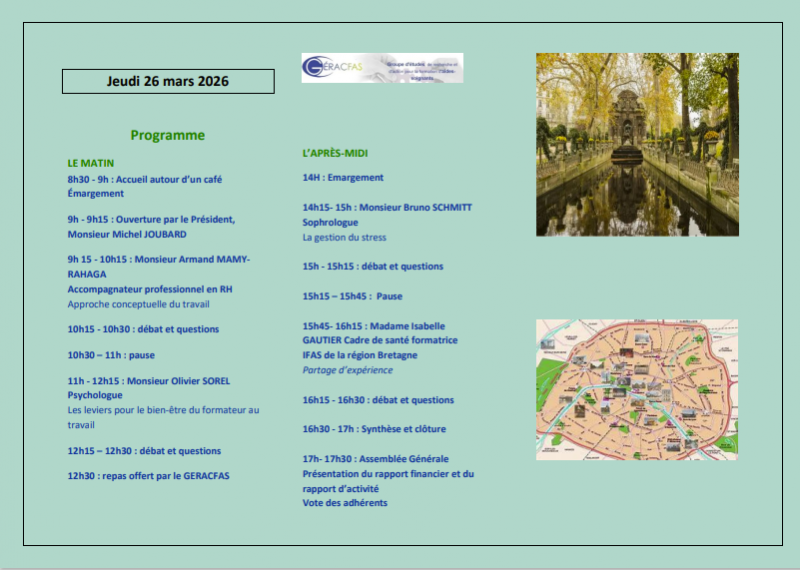 Programme des journées D'études 2026
